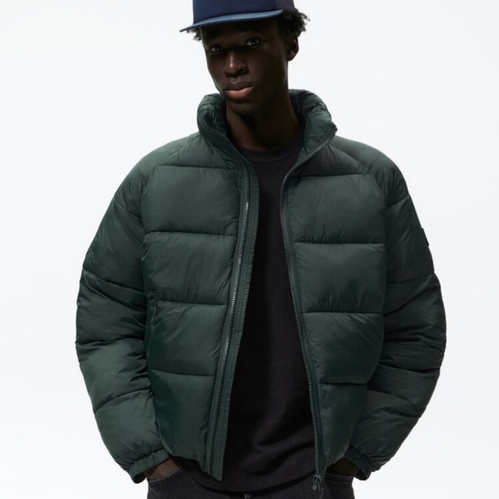 ZARA QUILTED PUFFER JACKET SIZE L - Picture 1 of 10
